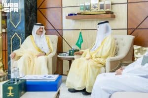 أمير الشرقية يستقبل مدير فرع الهيئة السعودية للمواصفات والمقاييس والجودة
