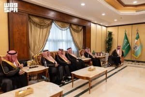 وزير الحرس الوطني يستقبل عددًا من أمراء الأفواج بالقطاع الغربي