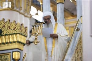خطيب المسجد النبوي الشيخ د. علي الحذيفي: الوالدان عليهما أمانة كبرى ومسؤوليتهما عظيمة للناشئة