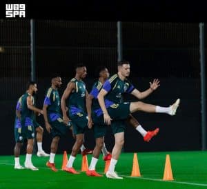 الأخضر يختتم استعداداته لمواجهة الكويت في افتتاح كأس الخليج