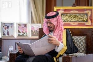 أمير المدينة المنورة يستقبل محافظ الهيئة العليا للأمن الصناعي