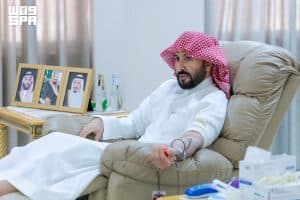 رئيس وأعضاء المجلس الأعلى للقضاء يشاركون في حملة التبرع بالدم التي أطلقها سمو ولي العهد