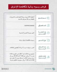 المملكة تفرض رسومًا لمكافحة الإغراق على واردات أغطية الألمنيوم سهلة الفتح من الصين