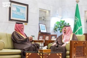 نائب أمير الرياض يستقبل مدير فرع وزارة البيئة والمياه والزراعة بالمنطقة ويطّلع على جهوده في مجالات الرقابة والامتثال