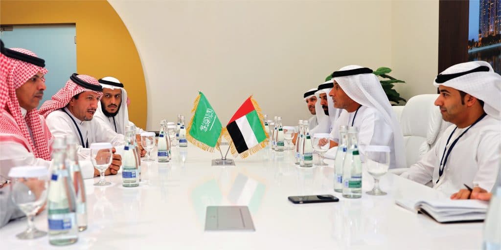 الكهموس يبحث مع رئيس ديوان المحاسبة الإماراتي سبل التعاون