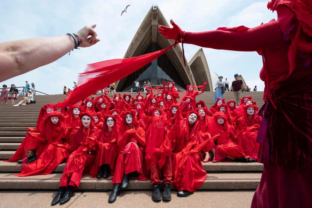 AUSTRALIA-CLIMATE-ENVIRONMENT-FIRE-PROTEST