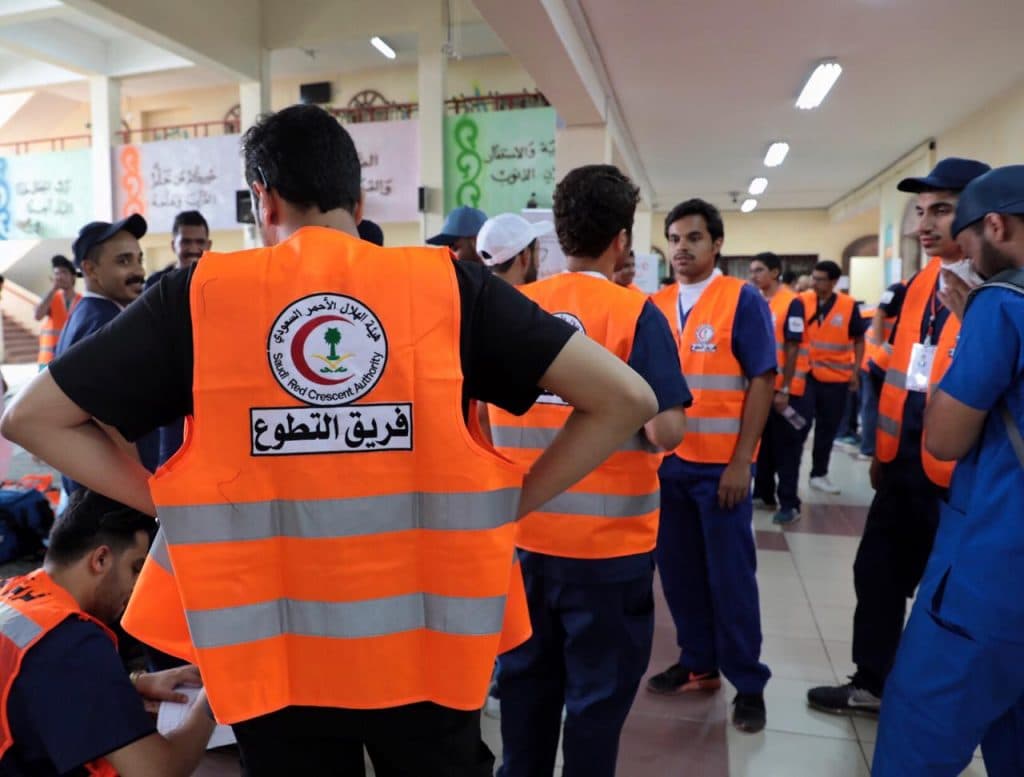الهلال الأحمر: 20 ألف متطوع من الجنسين يعملون تحت مظلة الهيئة