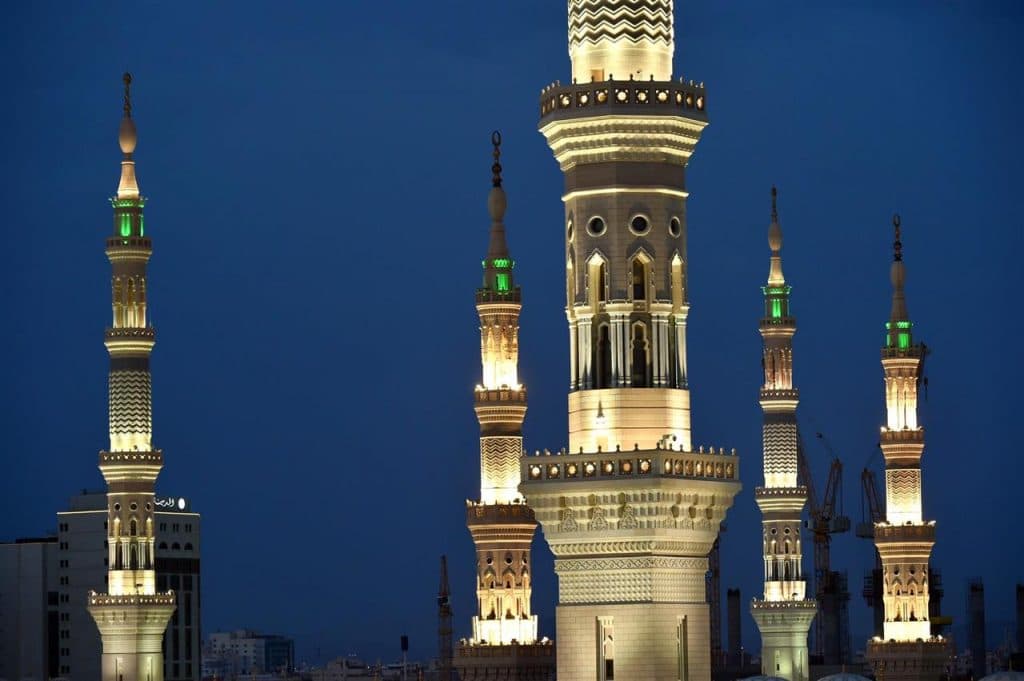 مآذن المسجد النبوي