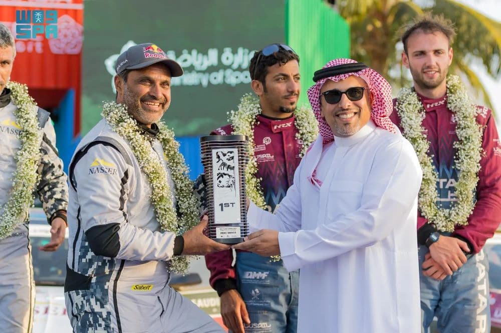 العطية يتوّج بلقب رالي السعودية والراشد في المركز الثالث