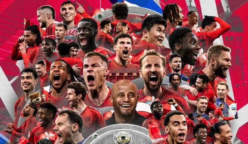بايرن ميونخ بطلا للدوري الألماني للمرة 34 في تاريخه