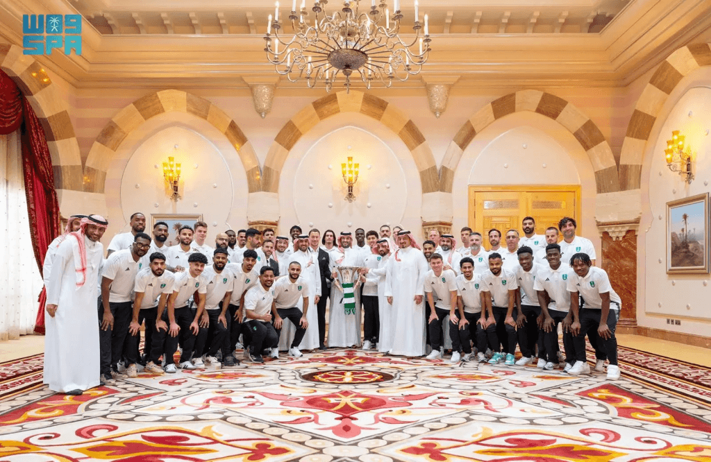 ولي العهد يستقبل مجلس إدارة النادي الأهلي واللاعبين لتحقيقهم “دوري أبطال آسيا للنخبة 2025”