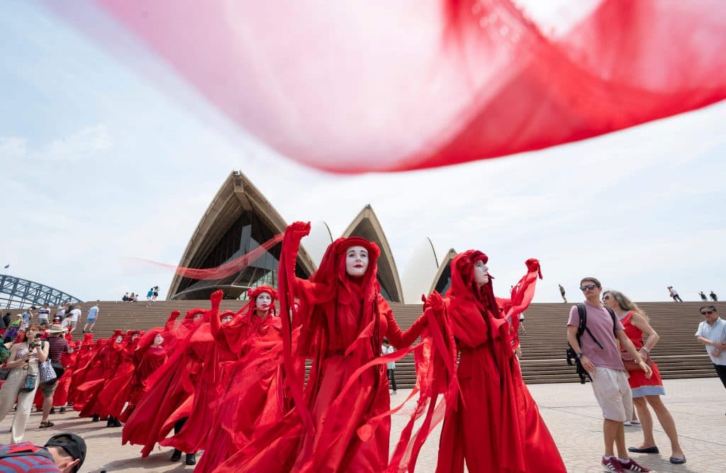 AUSTRALIA-CLIMATE-ENVIRONMENT-FIRE-PROTEST