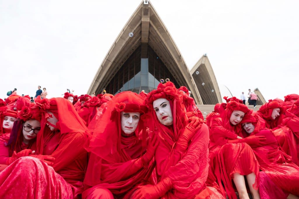 AUSTRALIA-CLIMATE-ENVIRONMENT-FIRE-PROTEST