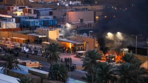 استهداف المنطقة الخضراء في بغداد بثلاثة صواريخ