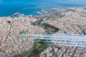 فريق الصقور السعودية يشارك في المعرض الدولي لصناعة الطيران والدفاع بتونس