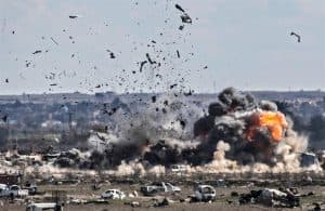 26 قتيلاً من مليشيا الحشد العراقي في ضربات جوية للتحالف الدولي على شرق سوريا