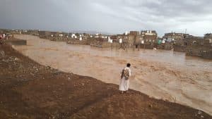 مصرع 7 أشخاص في السيول التي ضربت مأرب
