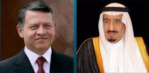 خادم الحرمين يتلقى اتصالًا من ملك الأردن