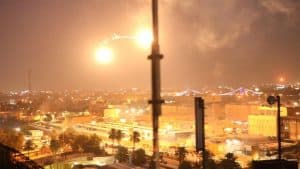 سقوط 4 صواريخ كاتيوشا على المنطقة الخضراء في بغداد