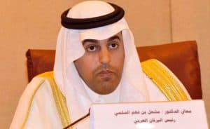 رئيس البرلمان العربي يدين الإجراءات الإسرائيلية لتغيير الوضع القائم في الأراضي المحتلة