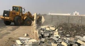 إزالة تعديات على أراضٍ حكومية مساحتها 2900 متر مربع جنوبي جدة
