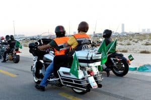 190 دراجاً يشاركون في مسيرة وطنية ضمن فعاليات اليوم الوطني