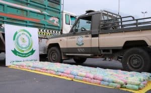 إحباط تهريب نصف طن من القات داخل شاحنة في جازان