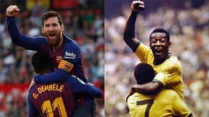 ميسي يعادل رقم بيليه كأفضل هداف مع ناد واحد