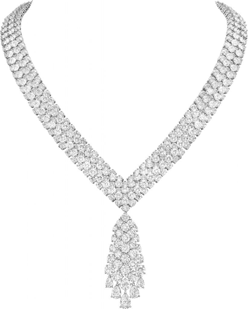 À Cheval pendant. Platinum, white gold, diamonds.