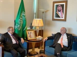 المعلمي يستقبل مندوب جمهورية البرازيل بالأمم المتحدة