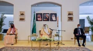 وزير الدولة للشؤون الخارجية يلتقي سفراء الاتحاد الأوروبي لدى المملكة