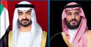 ولي العهد يستعرض مع ولي عهد أبوظبي مبادرة “الشرق الأوسط الأخضر”