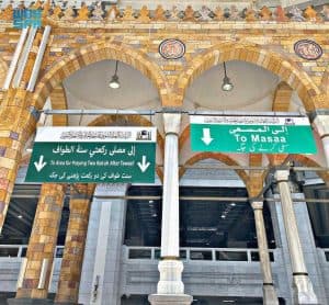 نظام إرشادي متكامل لتفويج المعتمرين والمصلين داخل المسجد الحرام