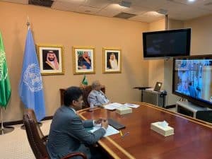 السفير المعلمي يشارك في اجتماع المجموعة العربية في نيويورك