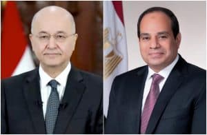 الرئيس المصري يعزي نظيره العراقي في ضحايا حريق مستشفى الحسين