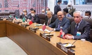 المعلمي يشارك في اجتماع اللجنة الثلاثية الوزاري لمجلس التعاون الخليجي مع وزير خارجية روسيا