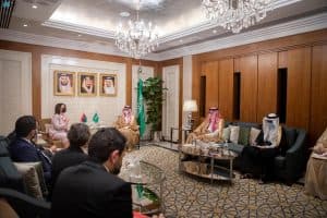 الأمير فيصل بن فرحان بحث مع وزيرة خارجية ليبيا سبل تعزيز العلاقات بين البلدين