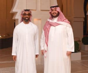 مستشار الأمن الوطني الإماراتي يلتقي الأمير تركي بن محمد بن فهد