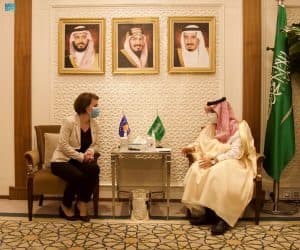 الأمير فيصل بن فرحان يستقبل وزيرة خارجية كوسوفا