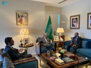 المعلمي يلتقي بالمستشار الخاص لغوتيريش والمندوب الدائم لجزر القمر