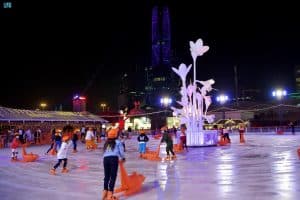 اللعب على الجليد في “الرياض ونتروندرلاند”