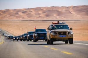 القوة الأمنية لشرطة عُمان تصل إلى المملكة للمشاركة في التمرين الخليجي المشترك للأجهزة الأمنية