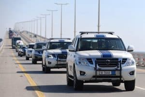 وصول القوة الأمنية لمملكة البحرين للمشاركة في تمرين “أمن الخليج العربي 3”