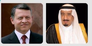 ملك الأردن يهنئ خادم الحرمين بمناسبة يوم التأسيس