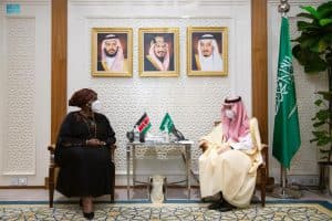 الأمير فيصل بن فرحان يستقبل وزيرة الخارجية الكينية