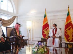 رئيس وزراء سريلانكا يستقبل سمو وزير الخارجية
