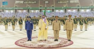 نيابة عن ولي العهد .. نائب وزير الدفاع يرعى حفل تخريج الدفعة (80) من طلبة كلية الملك عبدالعزيز الحربية