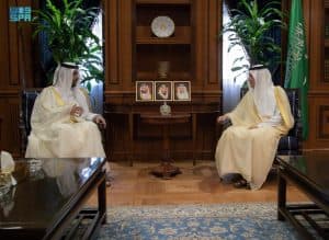 وزير الدولة للشؤون الخارجية يستقبل سفير دولة قطر لدى المملكة
