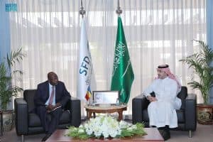 الرئيس التنفيذي للصندوق السعودي للتنمية يستقبل مستشار الرئيس التشادي