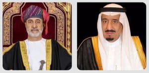 خادم الحرمين يبعث رسالة خطية لسلطان عُمان